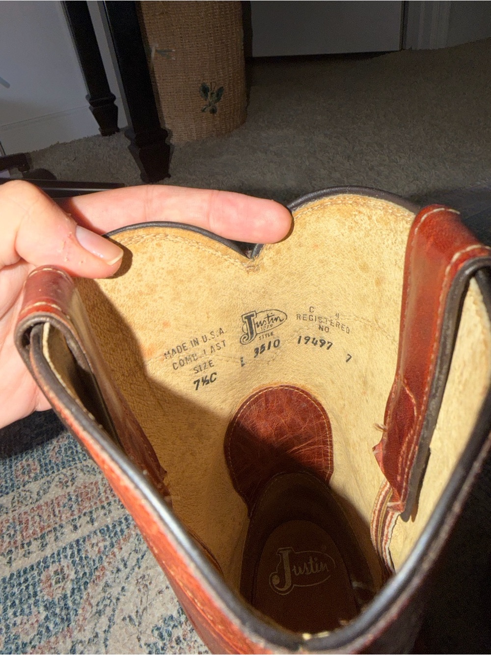 Justin Western Boots - Picture 7 of 7